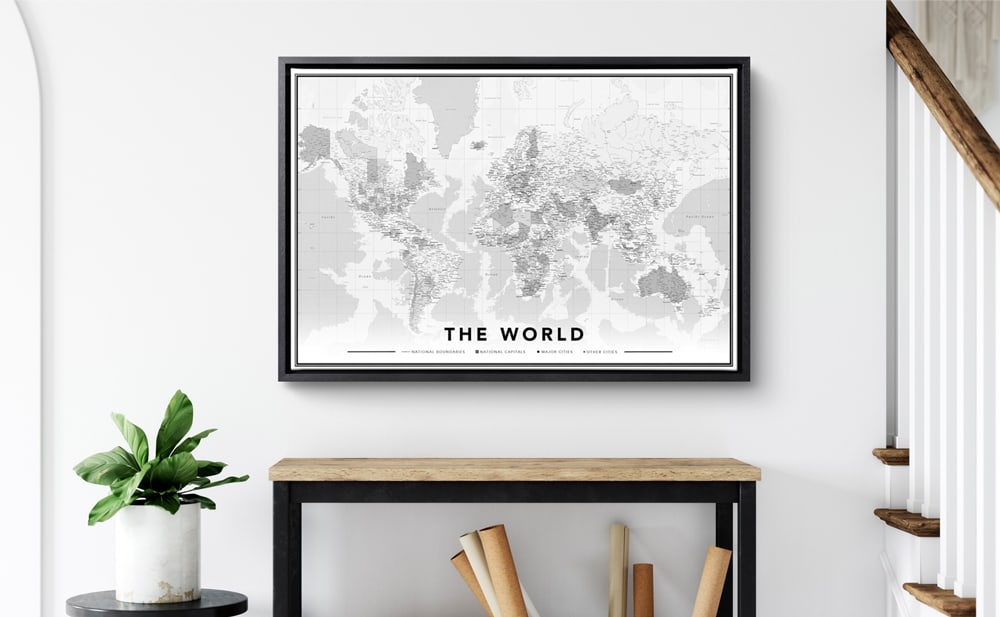 Descubre el mundo desde tu salón con nuestros Mapas del Mundo de diseño elegante. Perfectos para viajeros y soñadores.