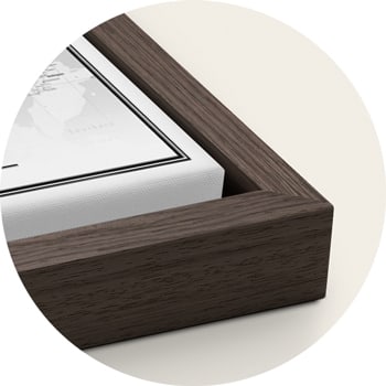 Drewniana Chocolate oak ramka