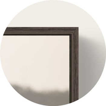 Drewniana Chocolate oak rama pływająca