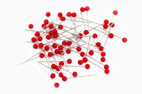 60 red pins